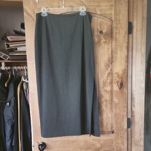 Ann Taylor Gray Pencil Skirt Elegant Office Essential